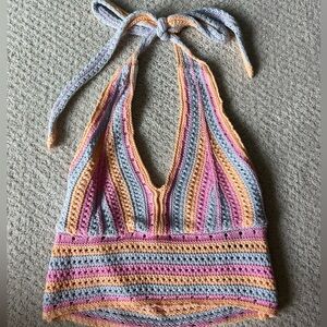 NWT Hollister Colorful Crochet Top! Size S